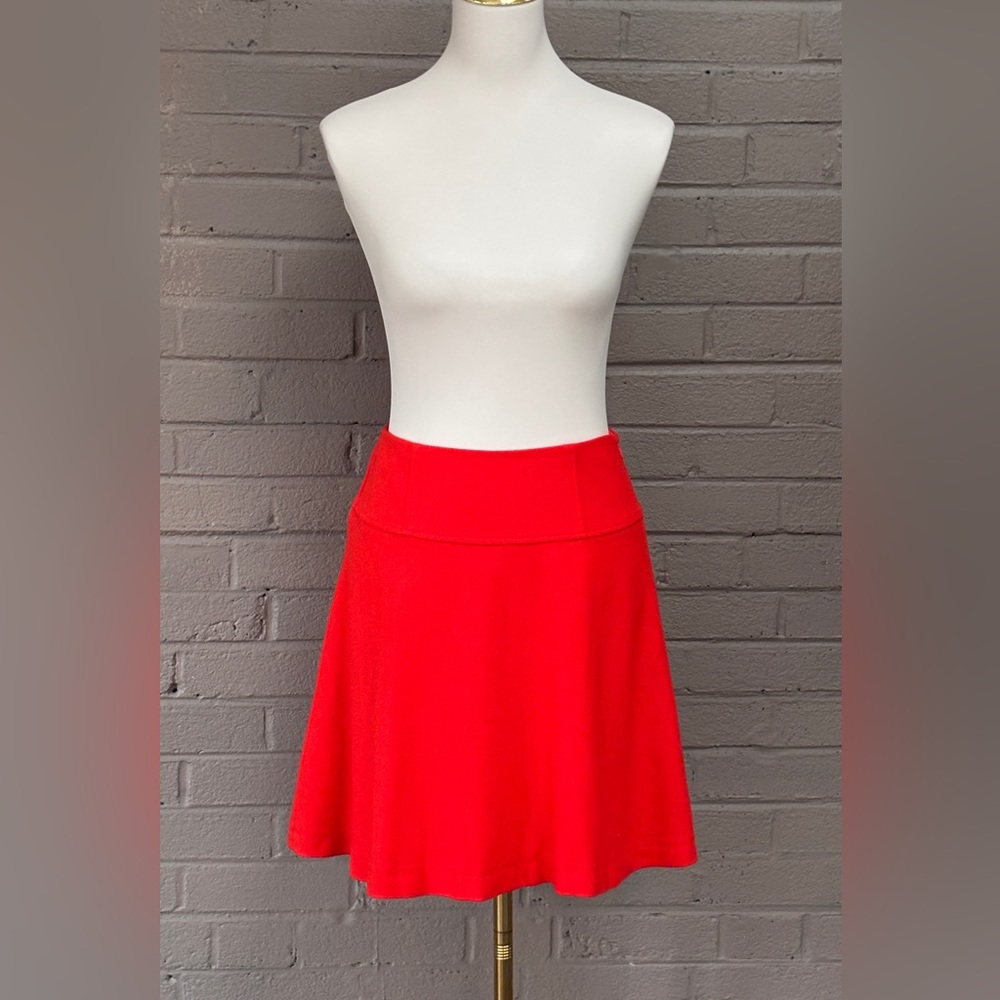 Boden  orange wool blend full miniskirt  4